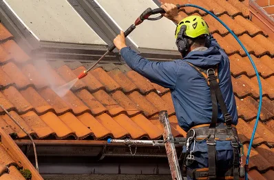 Démoussage et hydrofuge de toiture aux Pradeaux